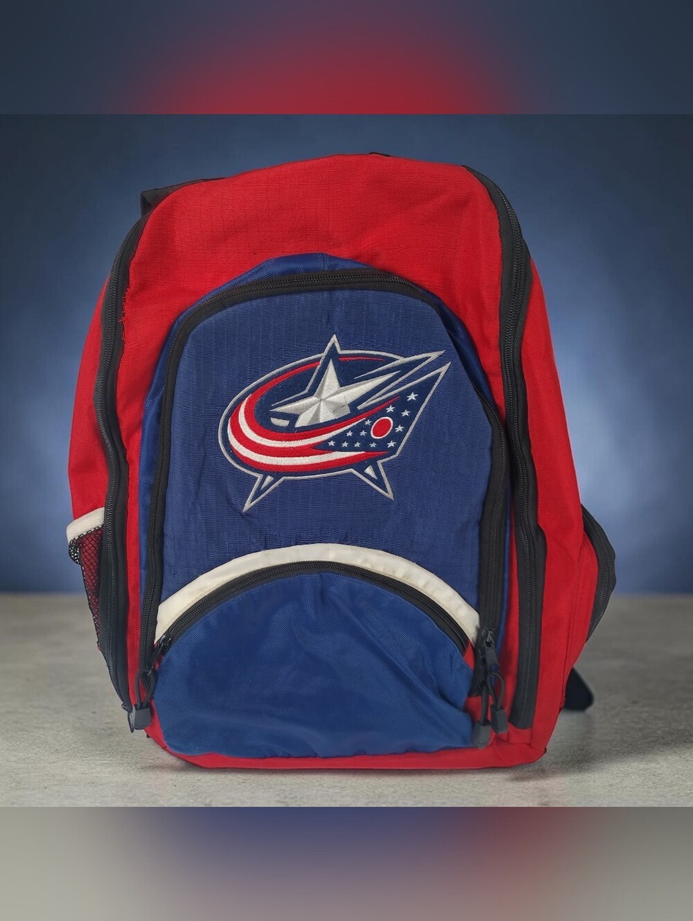 columbus blue jackets Nhl Hockey Large Backpack Travel Bag Team Gear